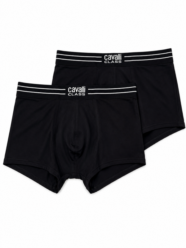 Cavalli Class 2 Pack Boxershorts Black
