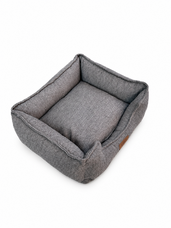 Hondenmand grijs 55 x 45 cm afneembare hoes