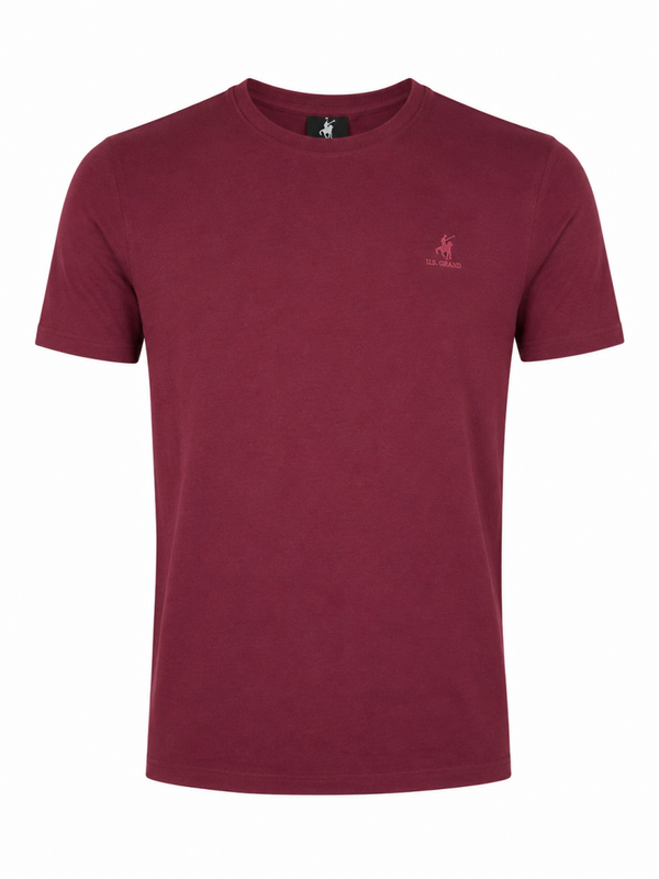 U.S. Grand T-Shirt Heren – Donkerrood