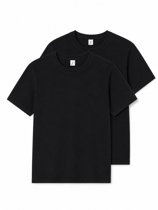 T-Shirt Black / Zwart 2-Pack