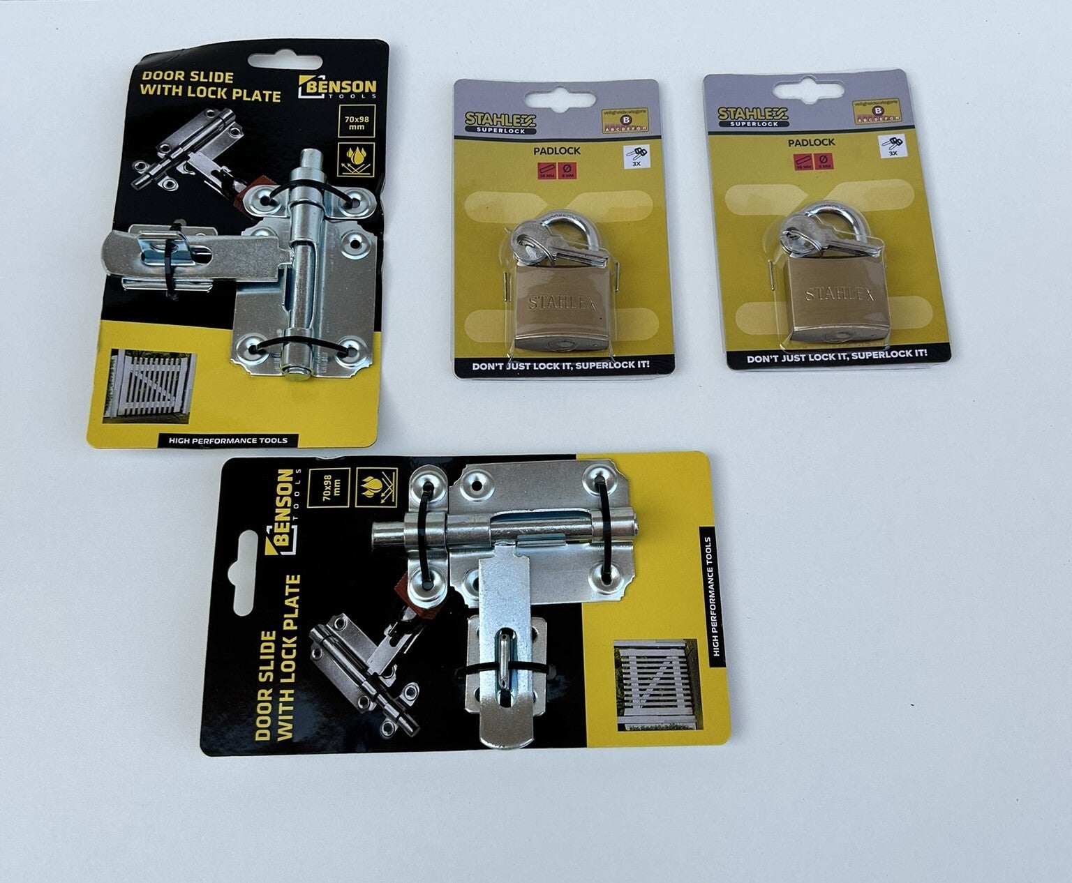 Set Deurschuif - Hangslot Klein