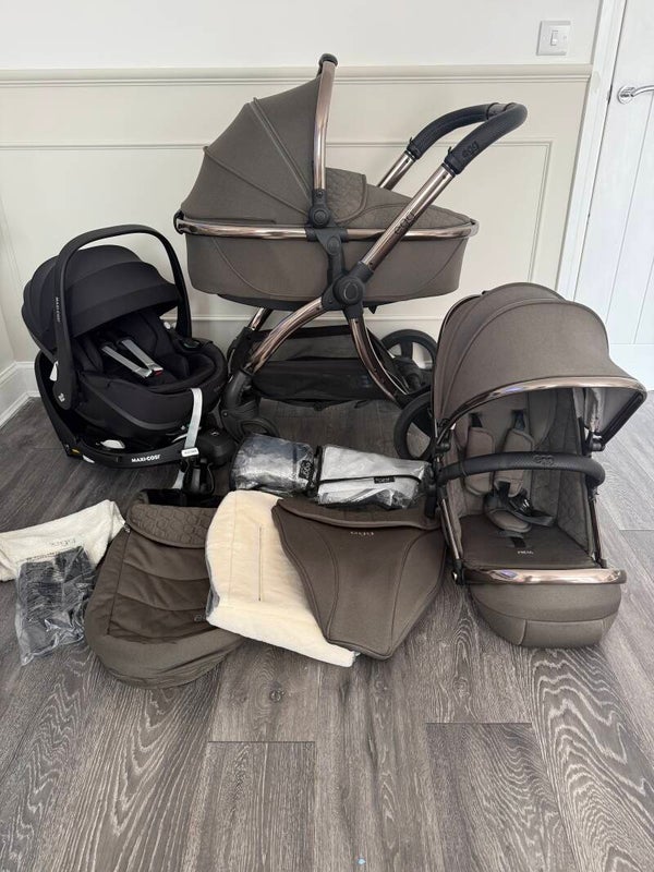 Egg 3 Hunter Green Travel System