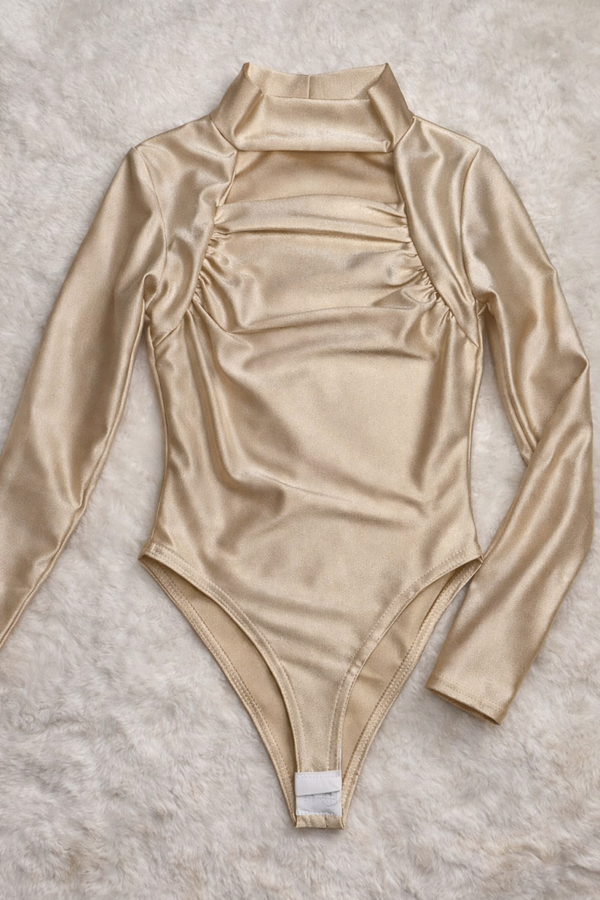 Satijne body beige