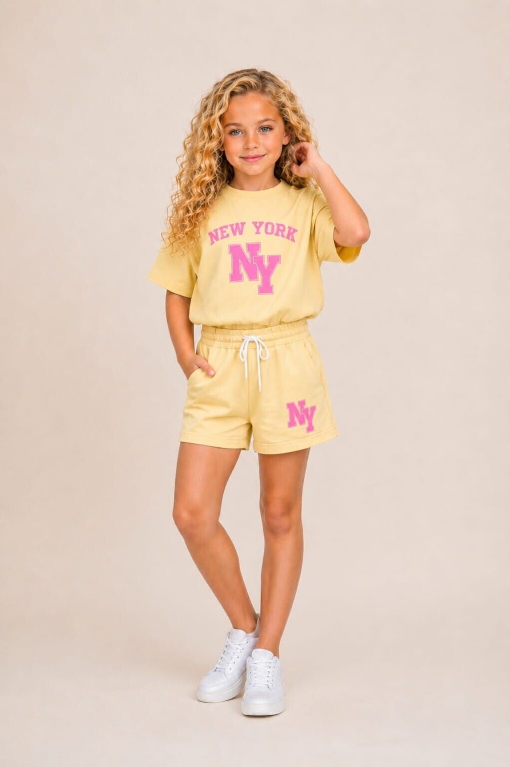 Newyork meisjes zomerset geel roze