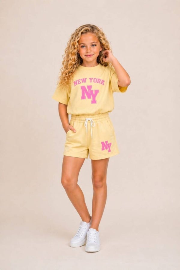Newyork meisjes zomerset geel roze