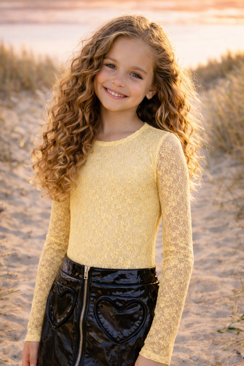 Sunny Lace Body – Geel