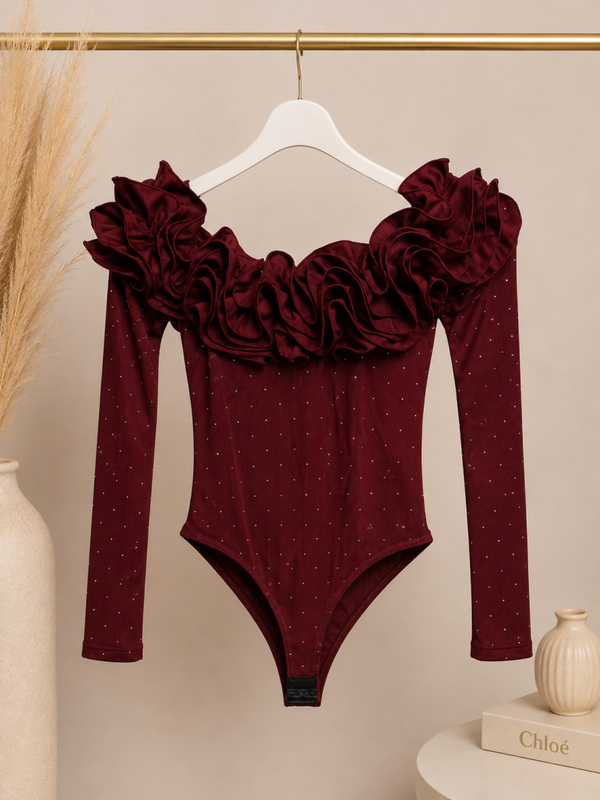 Bordeaux Ruffle Body