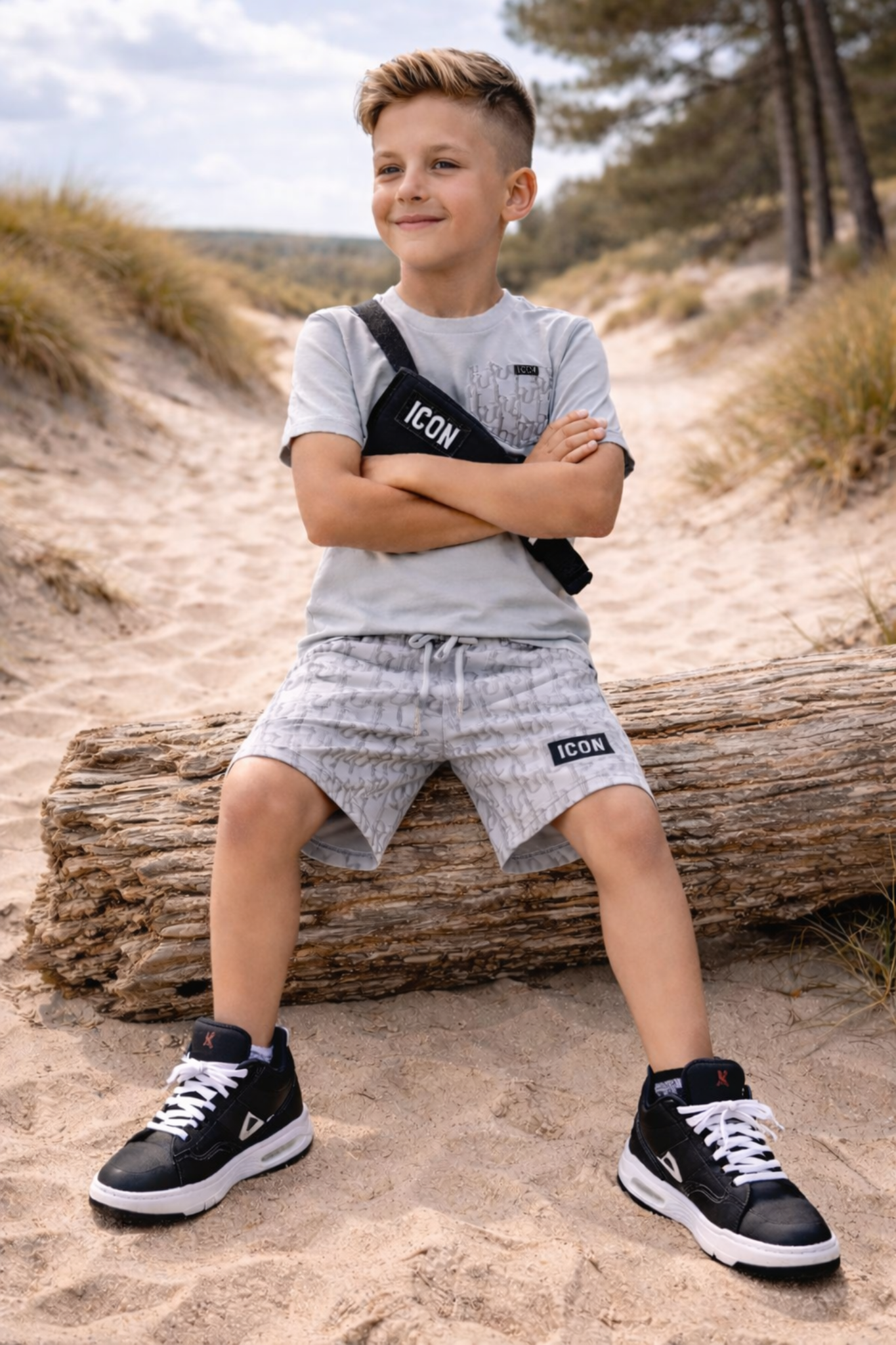 Icon Vibes Set Grijs