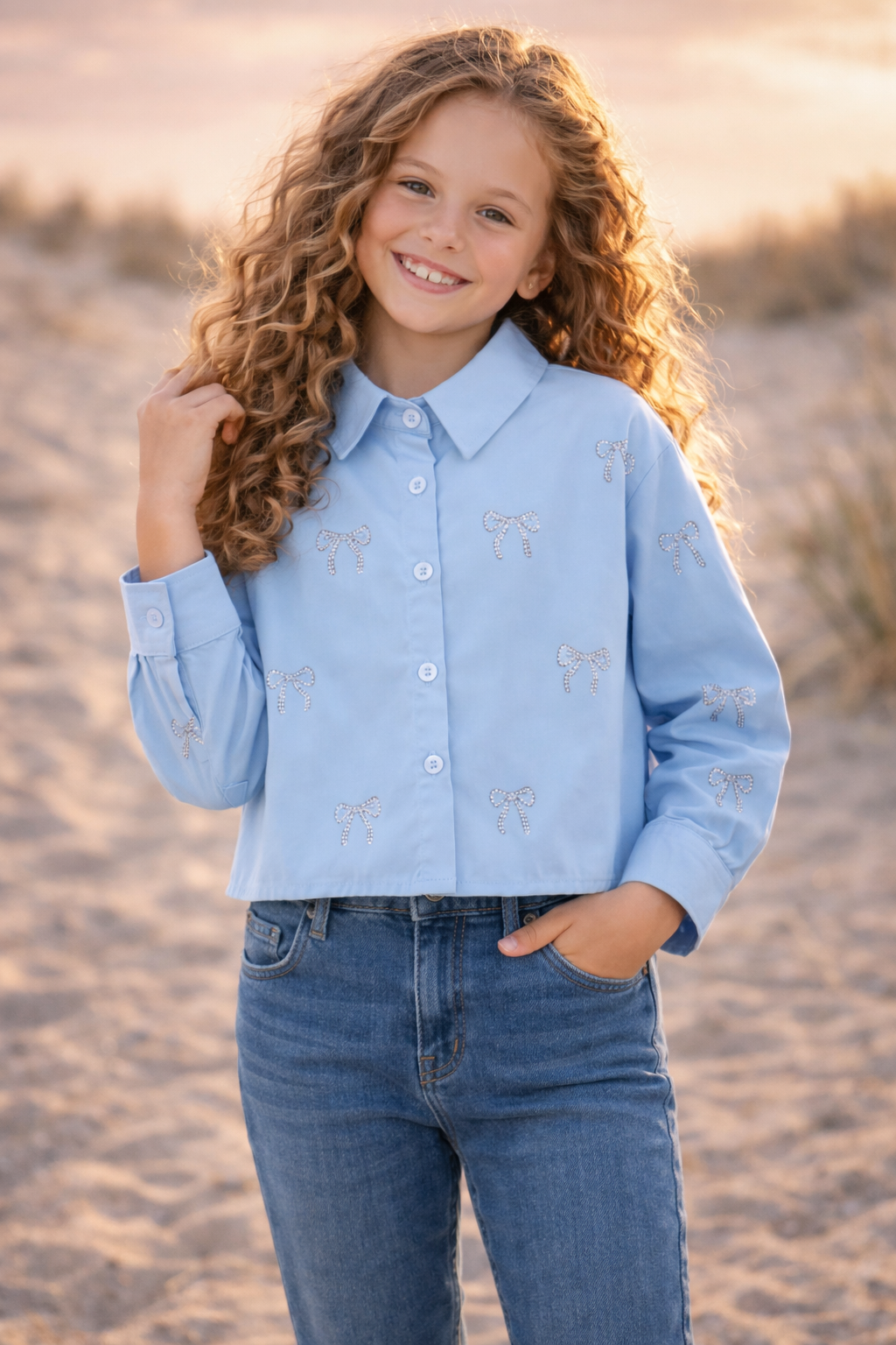 Sparkle & Style Blouse Blauw 💙
