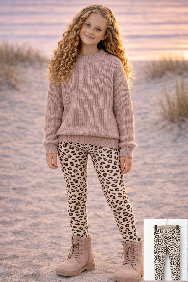 Legging Beige Panterprint