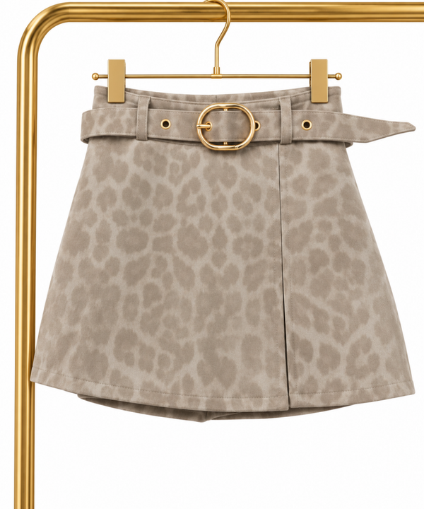 Leopard Luxe Broek/Rokje – Beige Elegance