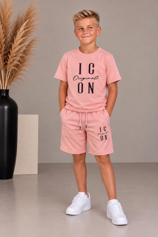 Icon zomer set roze