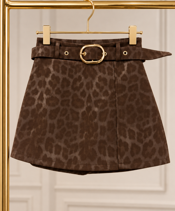 Leopard Luxe Broek/Rokje – Brown Elegance