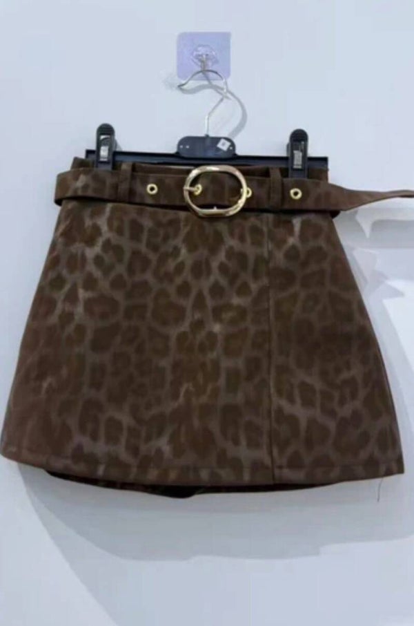 Leopard Luxe Broek/Rokje – Brown Elegance