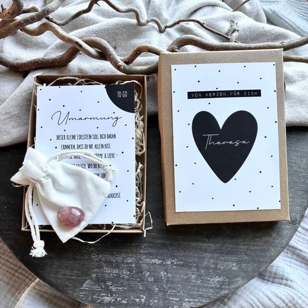 Personalisierte Geschenkbox – Pocket Hug – Taschenumarmung