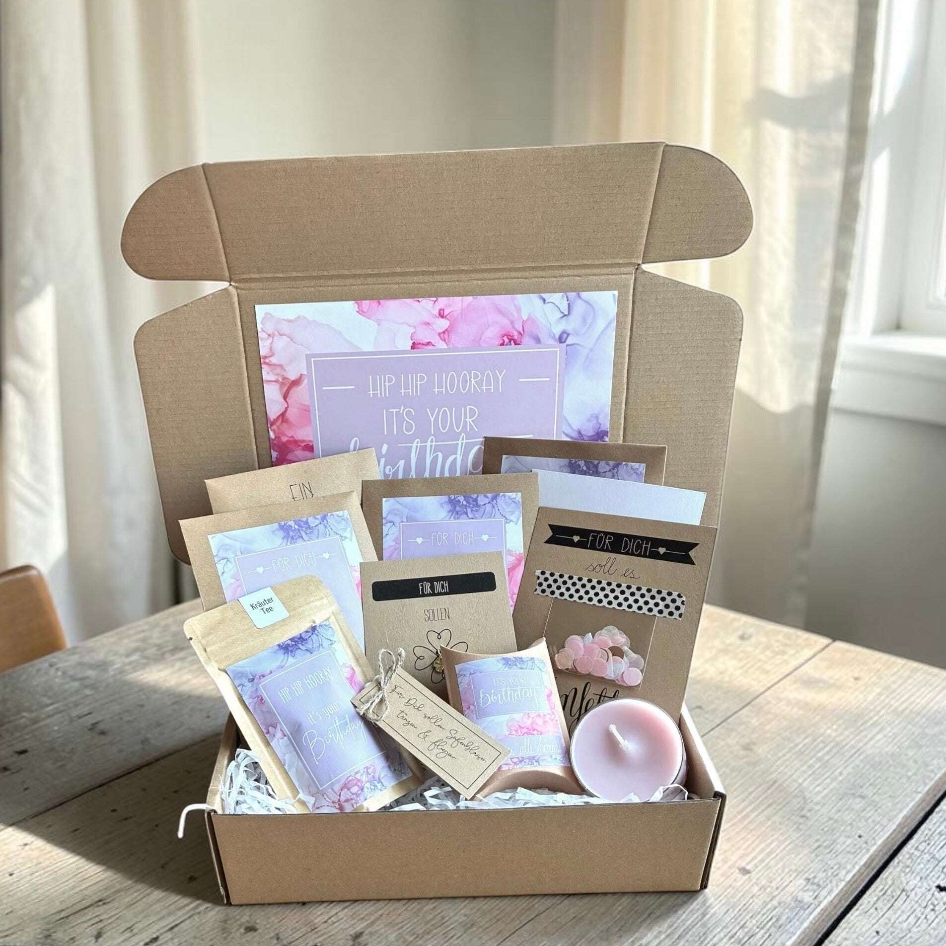 Personalisiertes Geburtstagsgeschenk im Watercolor Design