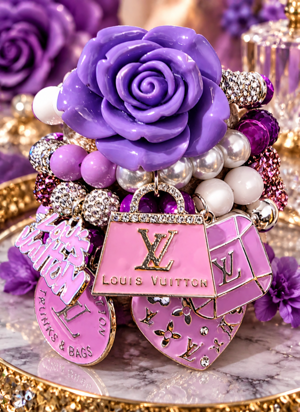 Purple L Flower (4 stack)
