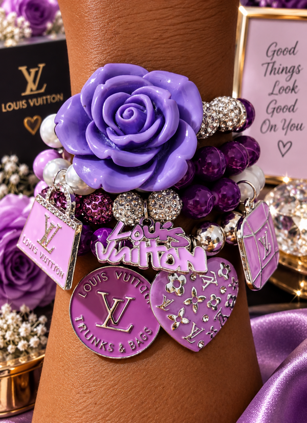 Purple Flower (4 stack)