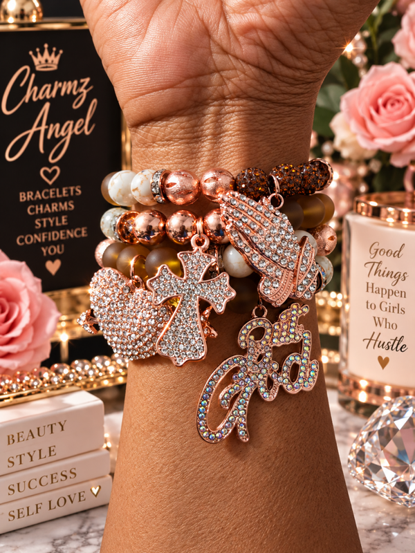 "But God" Rose Gold (4 stack)