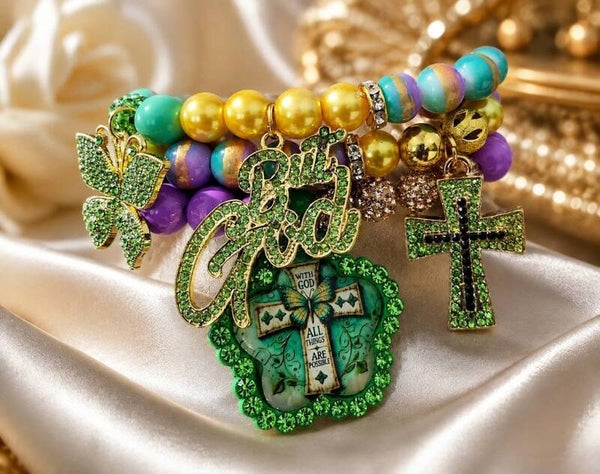 Green "But God" (3 stack)