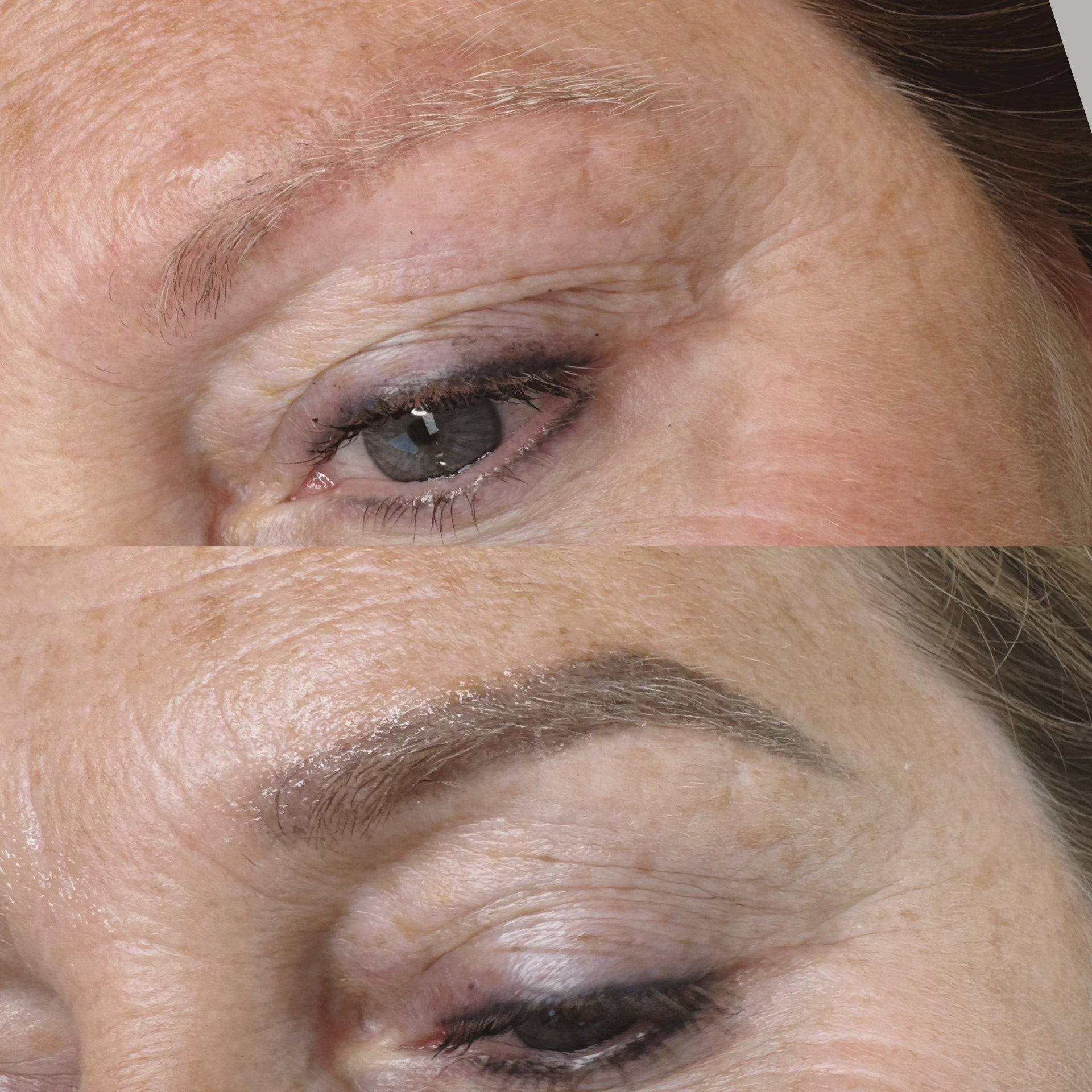 Pmu brows verwijderen - lelijke pmu verwijderen - powderbrows verwijderen - grijze wenkbrauwen - waar kan ik in Brugge mooie powderbrows laten zetten - ik wil mijn getatoeaeerde wenkbrauwen verwijderen - powderbrows Brugge - natuurlijke pmu Brugge