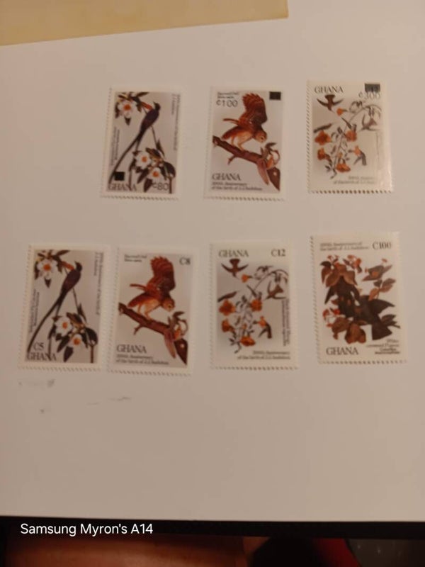 Ghana 980-983, 1124-1126 op, MNH