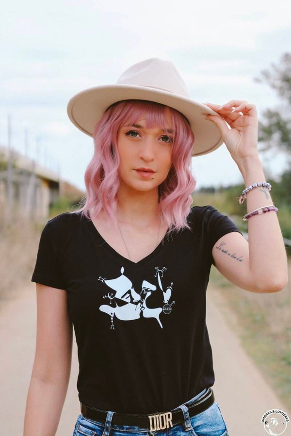 Tee-shirt noir Femme