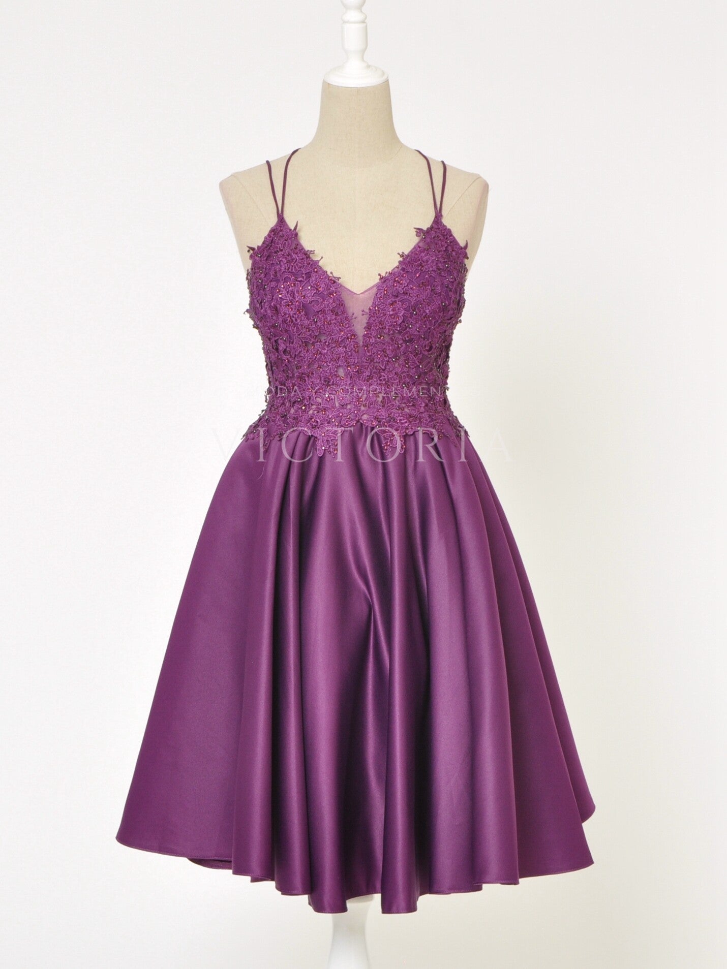Vestido corto de fiesta MIDI-C9315