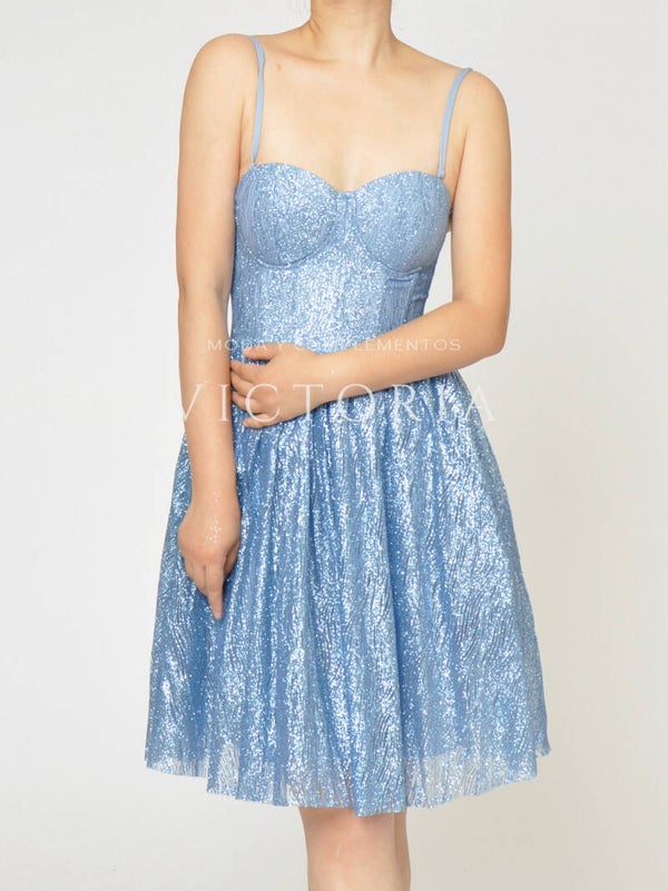 Vestido corto de fiesta MIDI-EHM2328