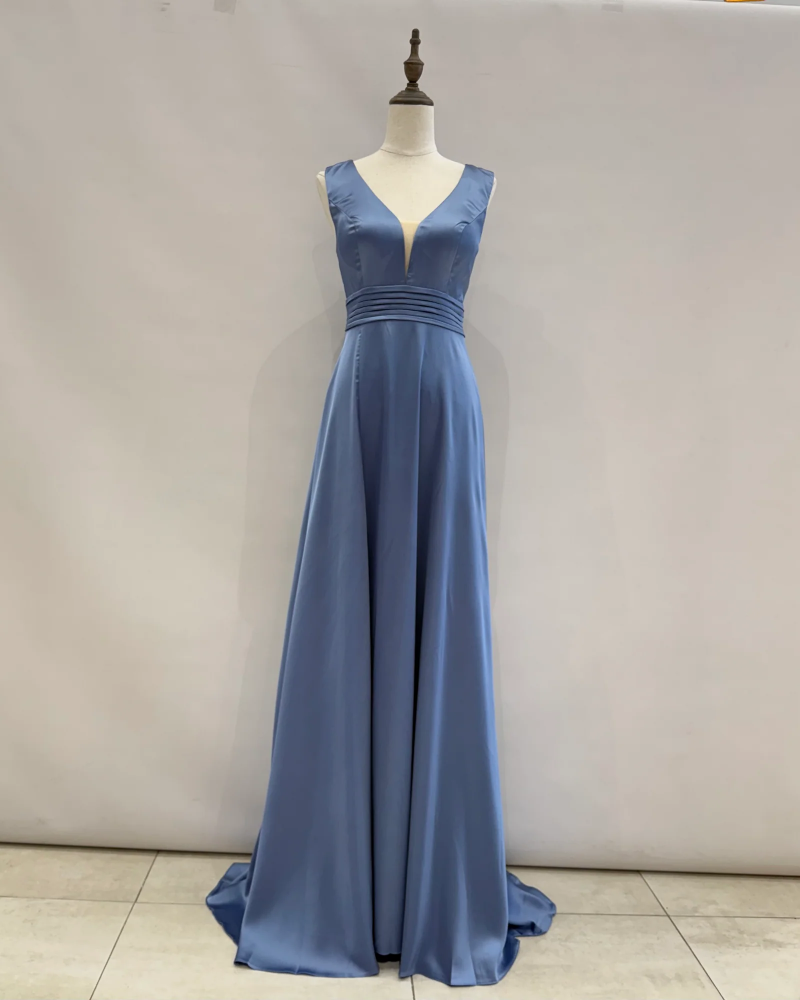 Vestido largo con escote en V VLIGP1421
