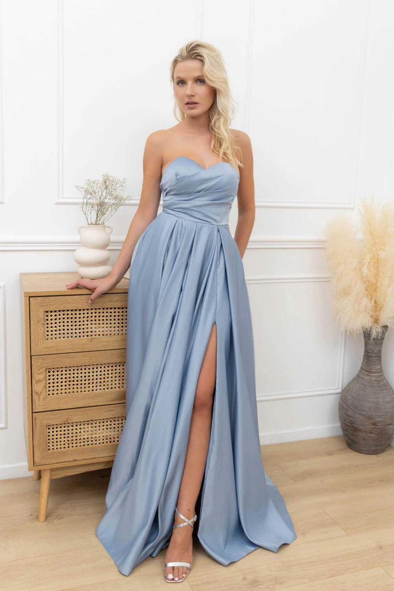 Vestido largo palabra de honor VLI9417