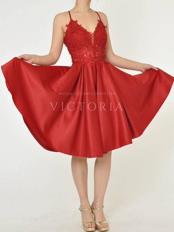 Vestido corto de fiesta MIDI-C9315
