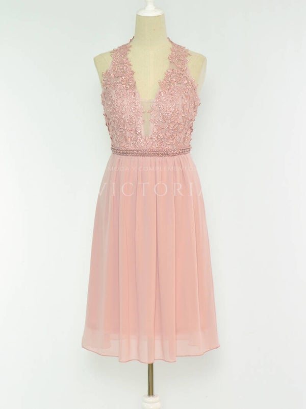Vestido corto de fiesta MIDI-CM8755