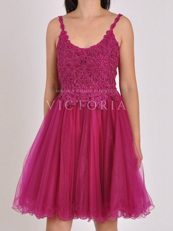 Vestido corto de fiesta MIDI-D8927