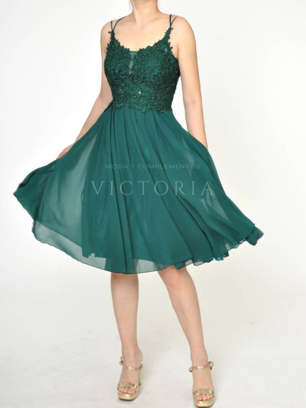Vestido corto de fiesta MIDI-D9208