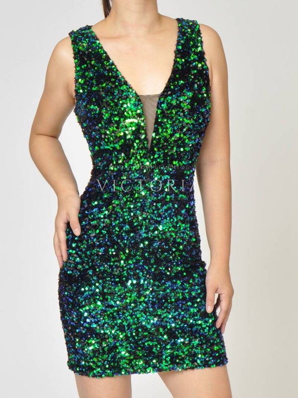 Vestido corto de fiesta MIDI-HM2339