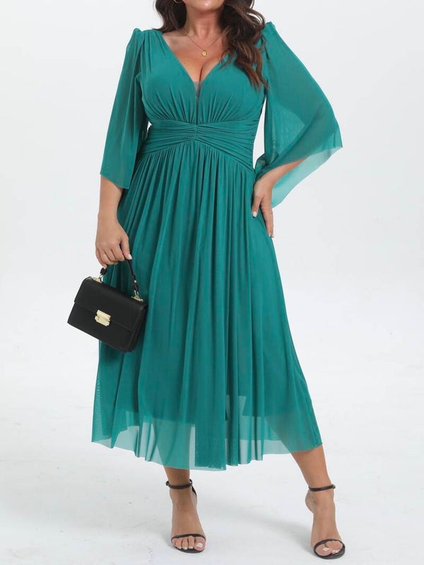 Vestido de fiesta talla grande VLTG-JR2593