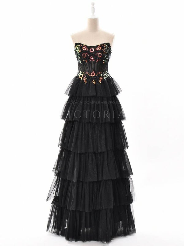 Vestido largo de fiesta VL-RT045