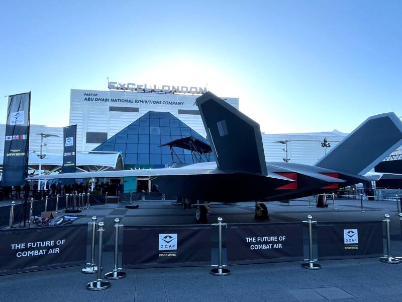 Full-Scale Mock-Up of GCAP Fighter