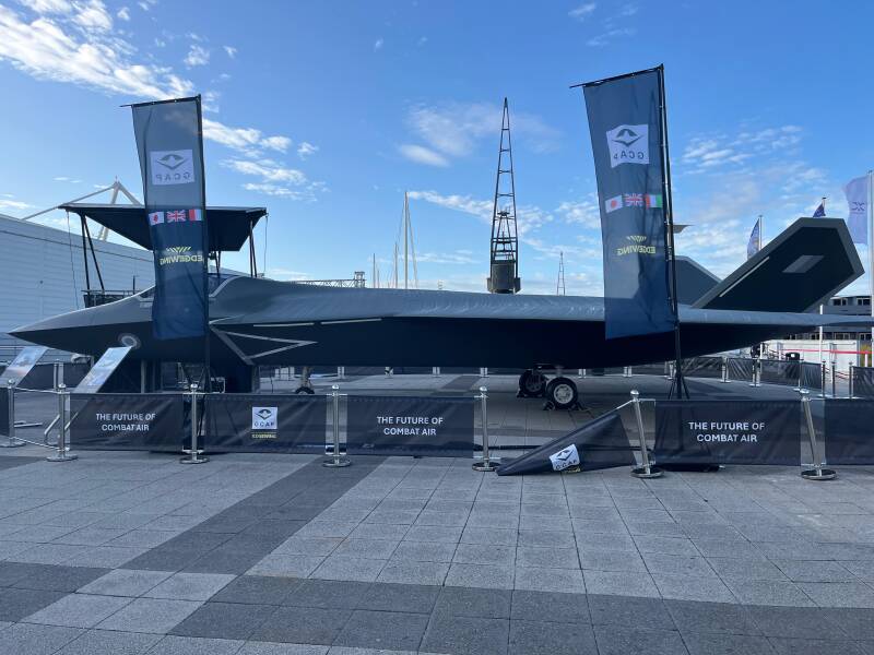 Full-Scale Mock-Up of GCAP Fighter