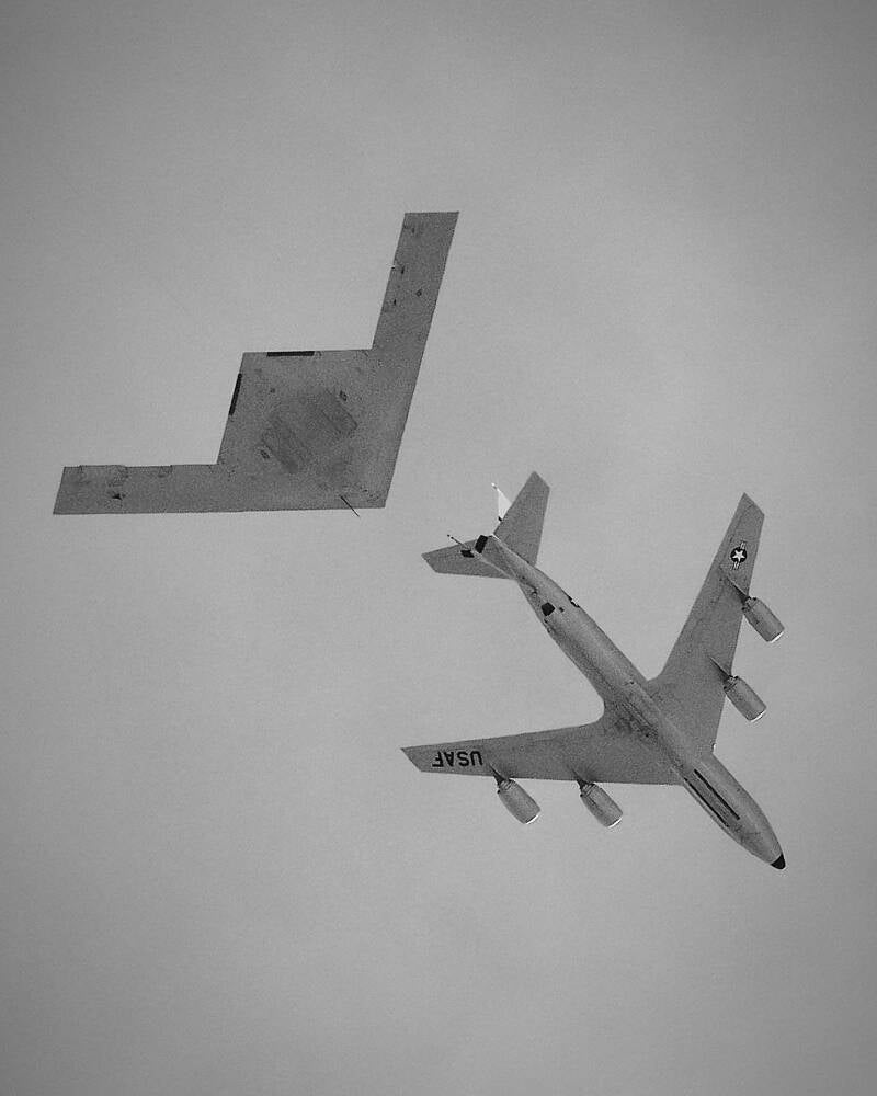 Northrop Grumman B-21 Raider Flight Refueling Testing