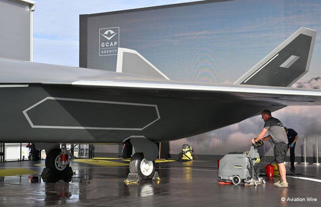 Full-Scale Mock-Up of GCAP Fighter