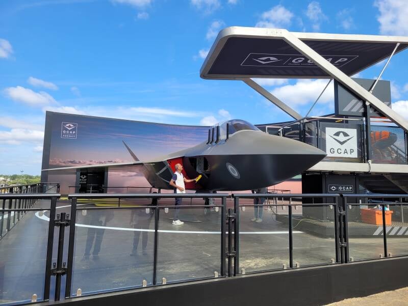Full-Scale Mock-Up of GCAP Fighter