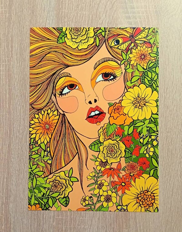 Poster Lady in bloom