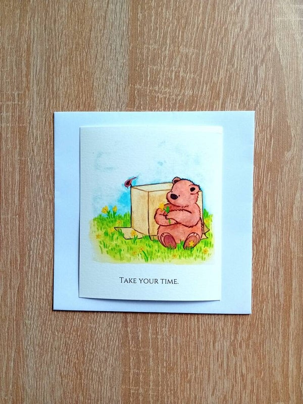 Postkaart Take your time