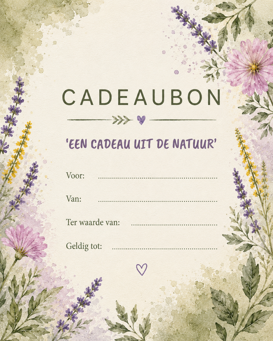 Cadeaubon € 10,- tot € 100,-