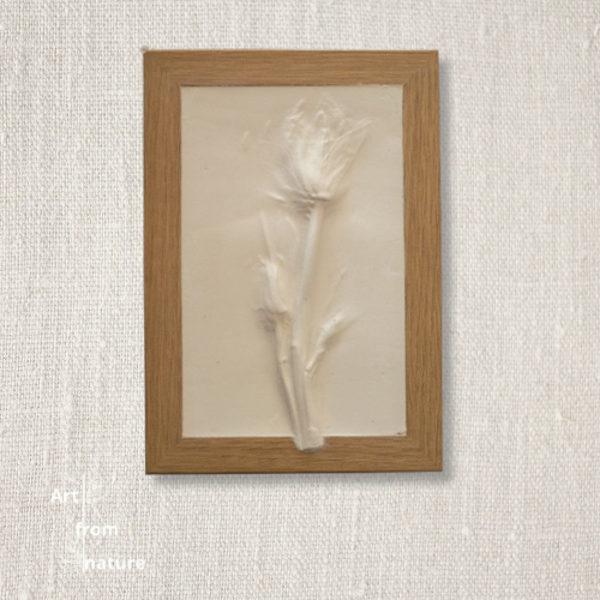 Botanische tegel in lijst 13x18 cm