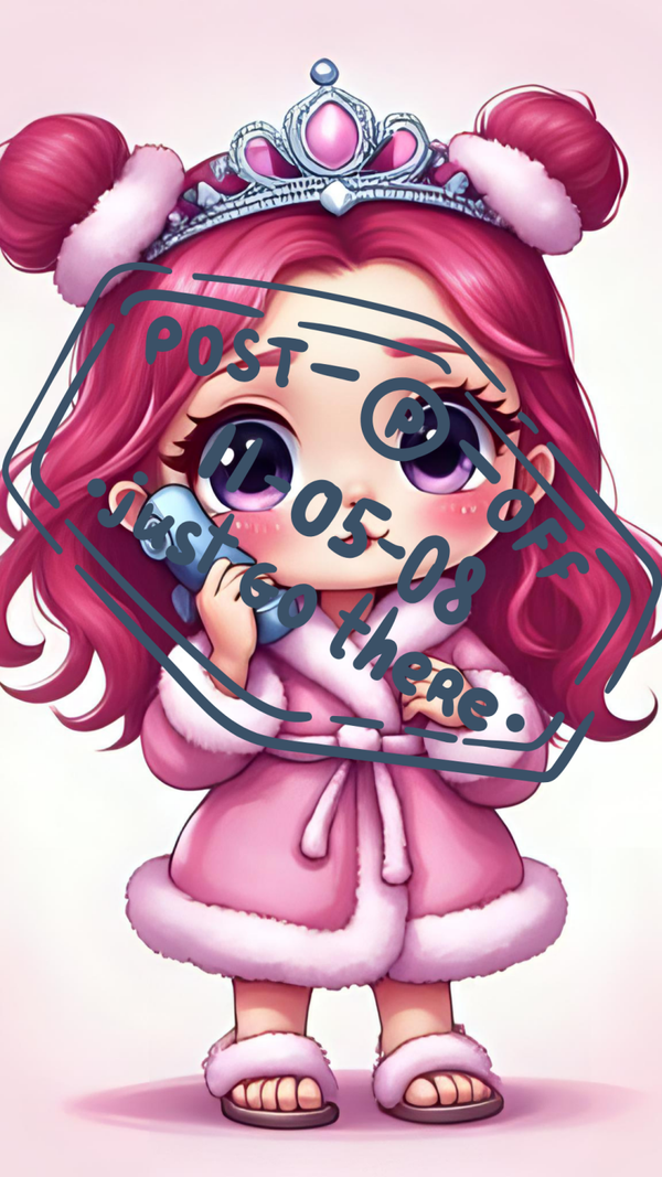 💕 Handyhintergrund „Pink Call – Cute Girl Style“