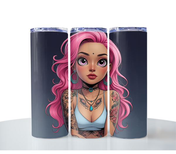 Tattoo Art Tumbler Design Bundle (8 Stück, digitale Dateien)