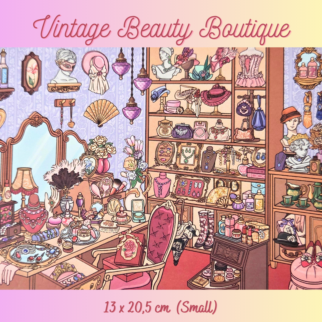 Vintage Beauty Boutique - DIY Sticker Scene